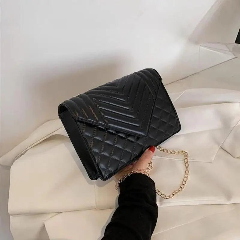 Dazzling Bags For Women Chain Crossbody Bags In Pu Leather Female Fashionable Shoulder Bag Ladies Handbags Stevvex