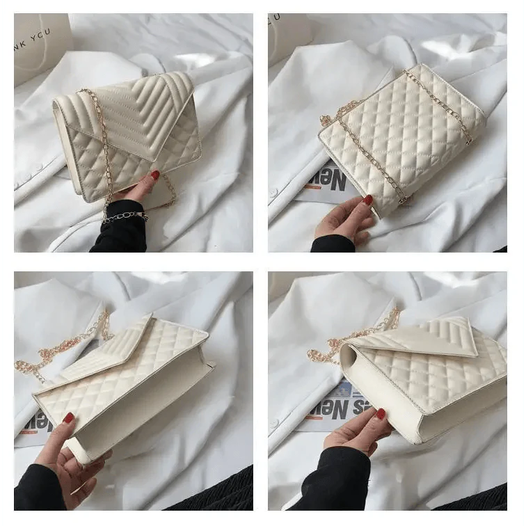 Dazzling Bags For Women Chain Crossbody Bags In Pu Leather Female Fashionable Shoulder Bag Ladies Handbags Stevvex