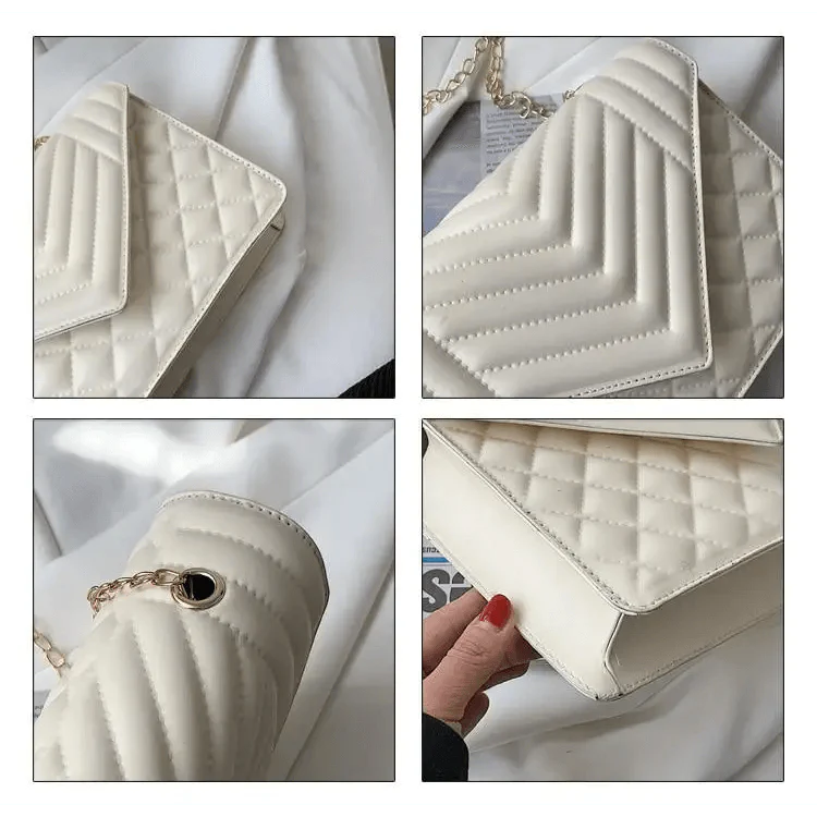 Dazzling Bags For Women Chain Crossbody Bags In Pu Leather Female Fashionable Shoulder Bag Ladies Handbags Stevvex
