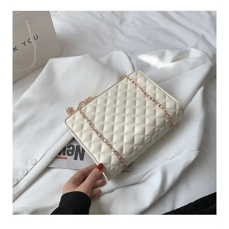Dazzling Bags For Women Chain Crossbody Bags In Pu Leather Female Fashionable Shoulder Bag Ladies Handbags Stevvex