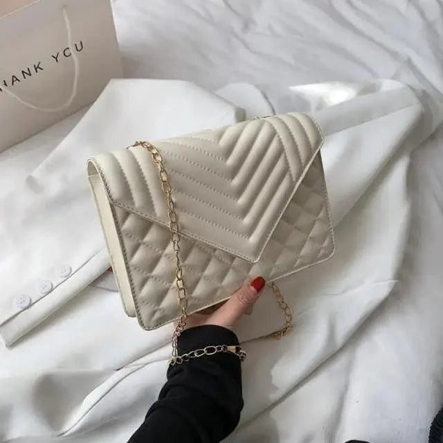 Dazzling Bags For Women Chain Crossbody Bags In Pu Leather Female Fashionable Shoulder Bag Ladies Handbags Stevvex
