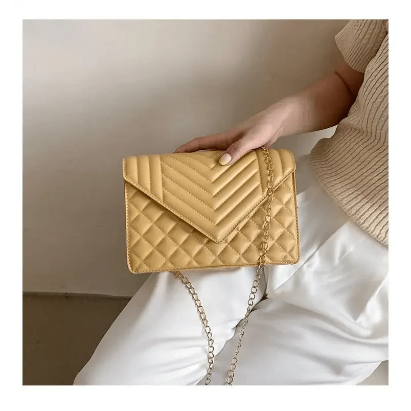 Dazzling Bags For Women Chain Crossbody Bags In Pu Leather Female Fashionable Shoulder Bag Ladies Handbags Stevvex