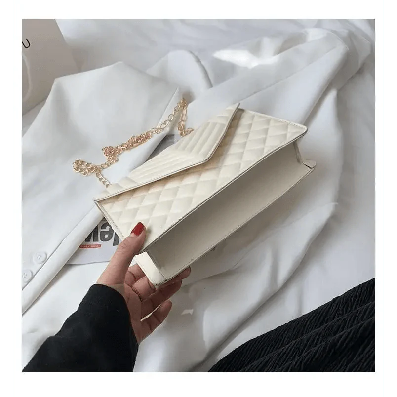 Dazzling Bags For Women Chain Crossbody Bags In Pu Leather Female Fashionable Shoulder Bag Ladies Handbags Stevvex