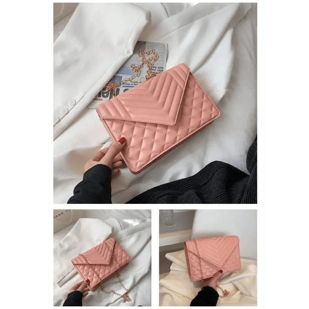 Dazzling Bags For Women Chain Crossbody Bags In Pu Leather Female Fashionable Shoulder Bag Ladies Handbags Stevvex