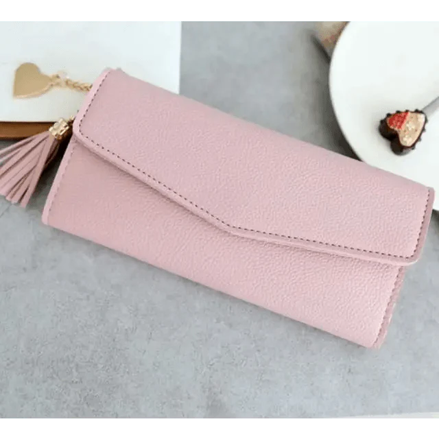 Dazzling Wallets For Phone, Clutch Bag, Purses, Long Wallets For Girl And Ladies Cute Money Coin Pocket And Card Holder Tassel Wallets Stevvex