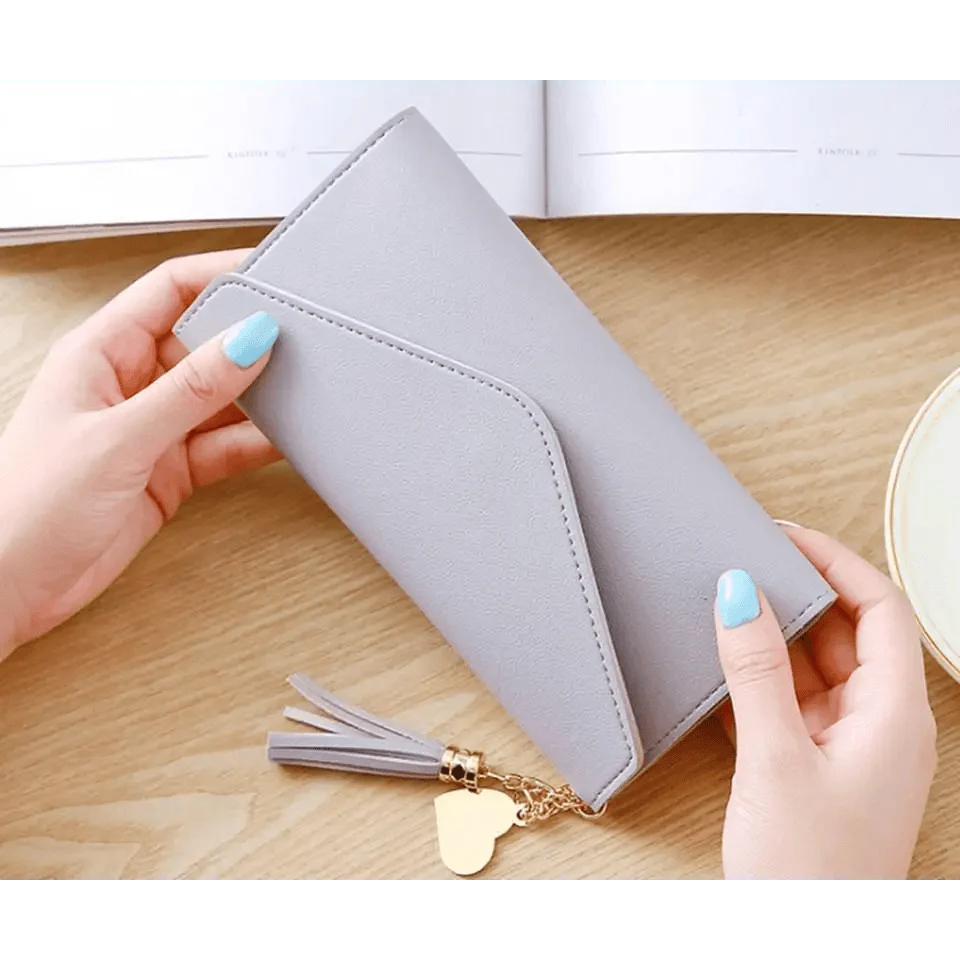 Dazzling Wallets For Phone, Clutch Bag, Purses, Long Wallets For Girl And Ladies Cute Money Coin Pocket And Card Holder Tassel Wallets Stevvex
