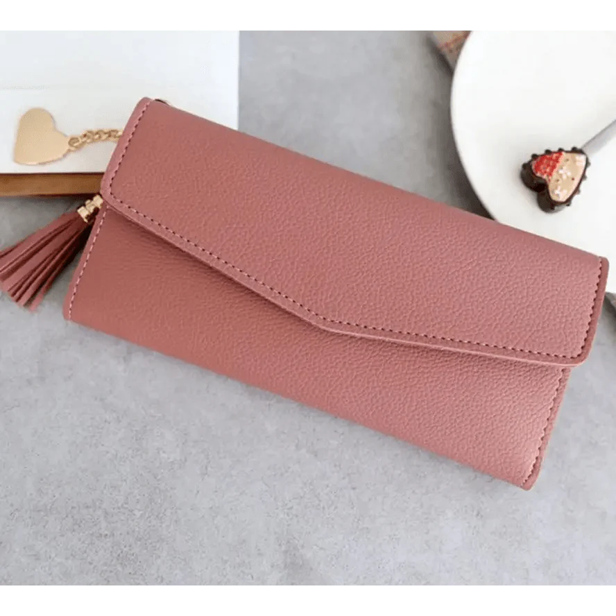 Dazzling Wallets For Phone, Clutch Bag, Purses, Long Wallets For Girl And Ladies Cute Money Coin Pocket And Card Holder Tassel Wallets Stevvex