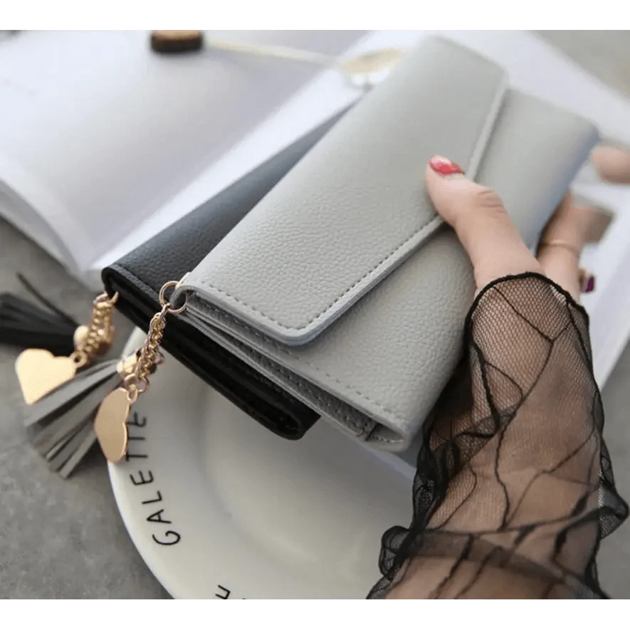 Dazzling Wallets For Phone, Clutch Bag, Purses, Long Wallets For Girl And Ladies Cute Money Coin Pocket And Card Holder Tassel Wallets Stevvex