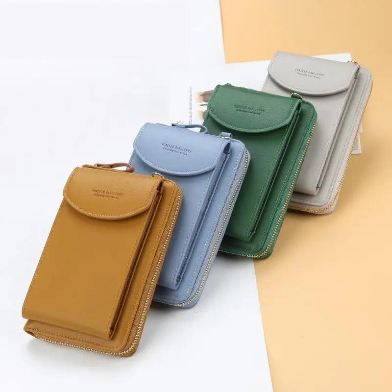 Dazzling Women Wallet Bags Big Card Holder Clutch Messenger Long Shoulder Straps - Trendy Designer Female Clutch Cross Body Bag Stevvex