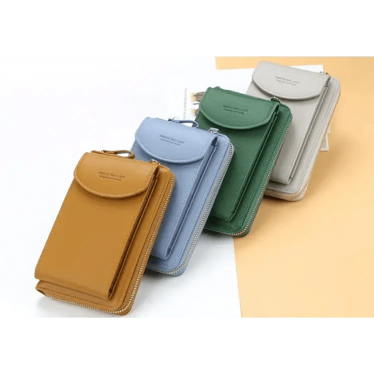 Dazzling Women Wallet Bags Big Card Holder Clutch Messenger Long Shoulder Straps - Trendy Designer Female Clutch Cross Body Bag Stevvex