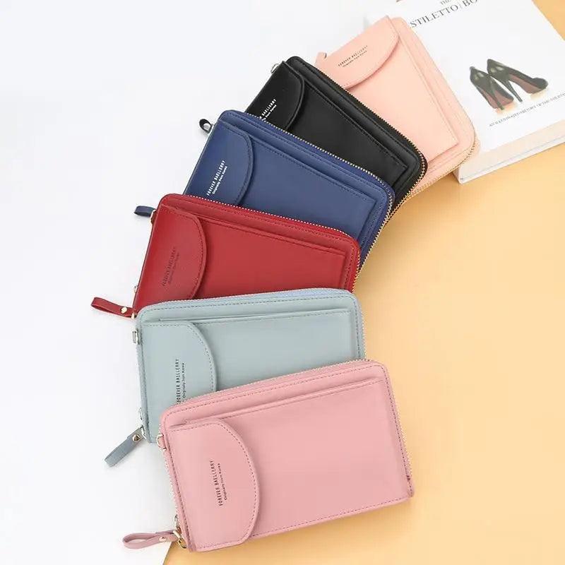 Dazzling Women Wallet Bags Big Card Holder Clutch Messenger Long Shoulder Straps - Trendy Designer Female Clutch Cross Body Bag Stevvex