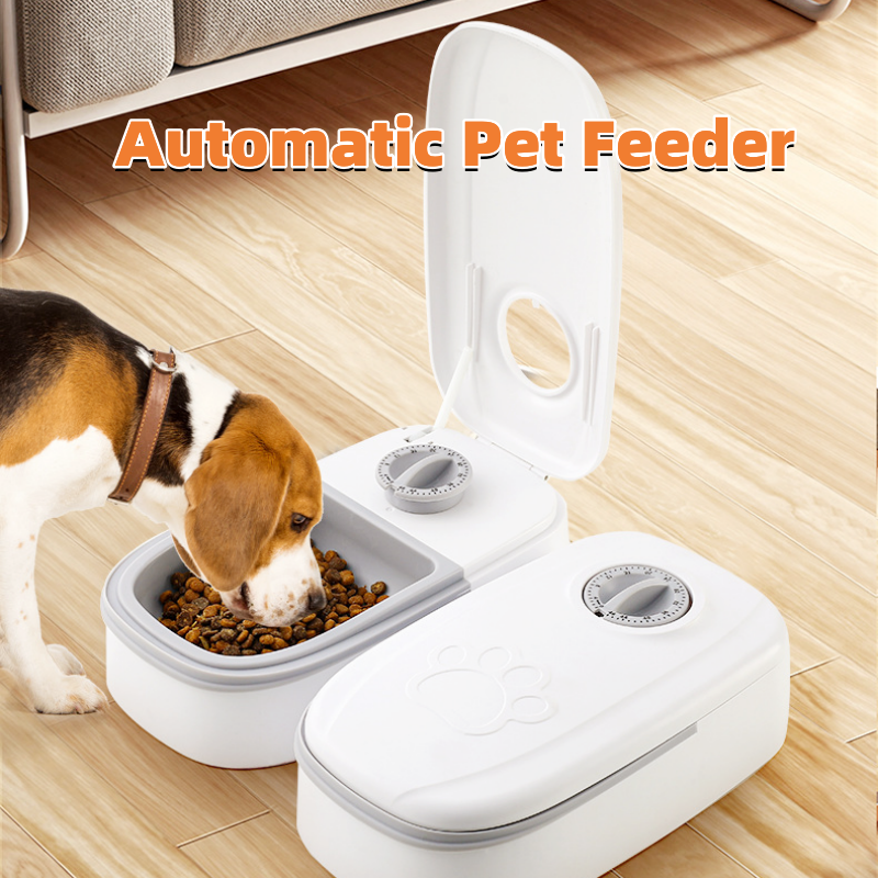 Automatic Pet Feeder Smart Food Dispenser For Cats Dogs Timer Stainless Steel Bowl Auto Dog Cat Pet Feeding Pets Supplies Pi-Mart