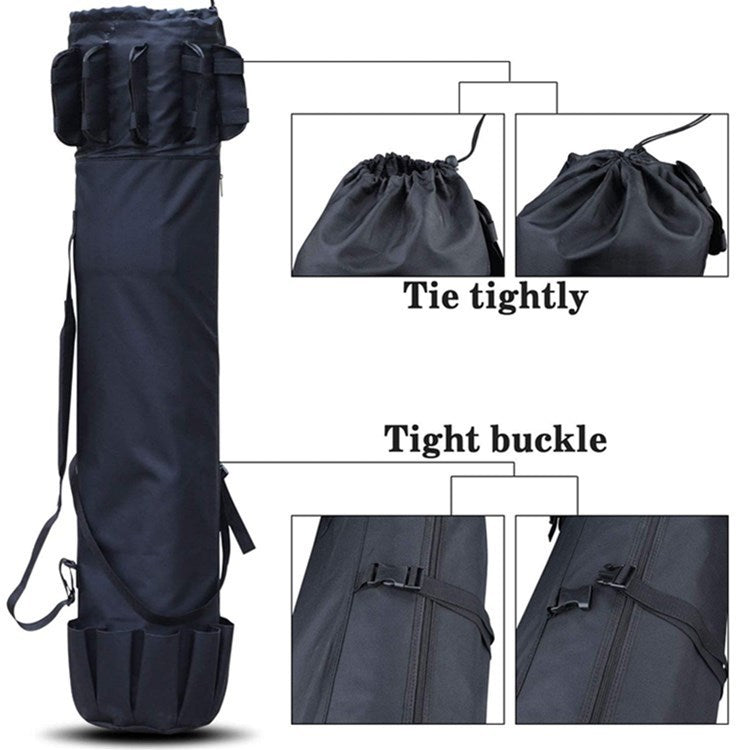 Cylinder Outdoor Fishing Bag Multifunctional Fishing Rod Bag Sea Rod Fishing Gear Storage Bag Pi-Mart