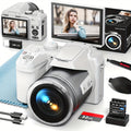 NBD 64MP Digital Camera For Photography And Video, 4K Vlogging Camera With 3' Flip Screen, 16X Digital Zoom, WiFi& Autofocus, Cameras Strap&Tripod, 2 Batteries, 32GB TF Card Lootquake LLC