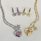 Colorful Love Earrings and Necklace Pi-Mart
