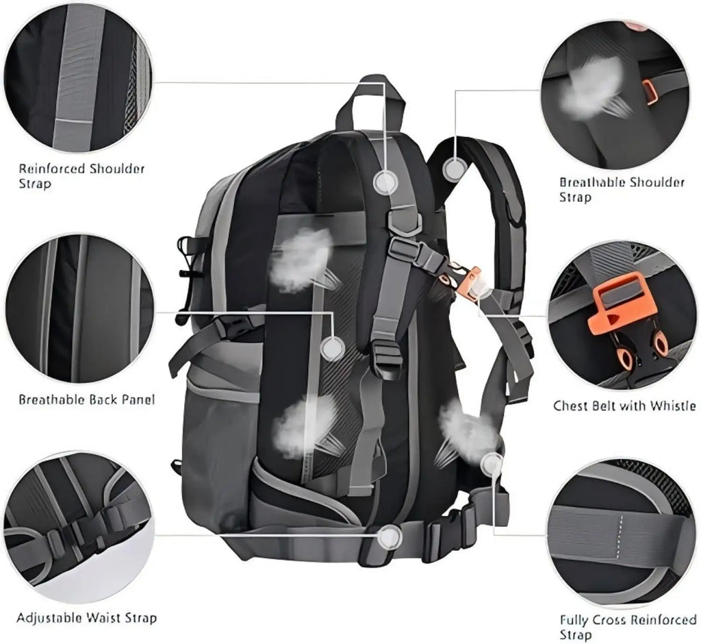 Water Resistant Hiking Backpack - SJB-DIAMOND ELITES
