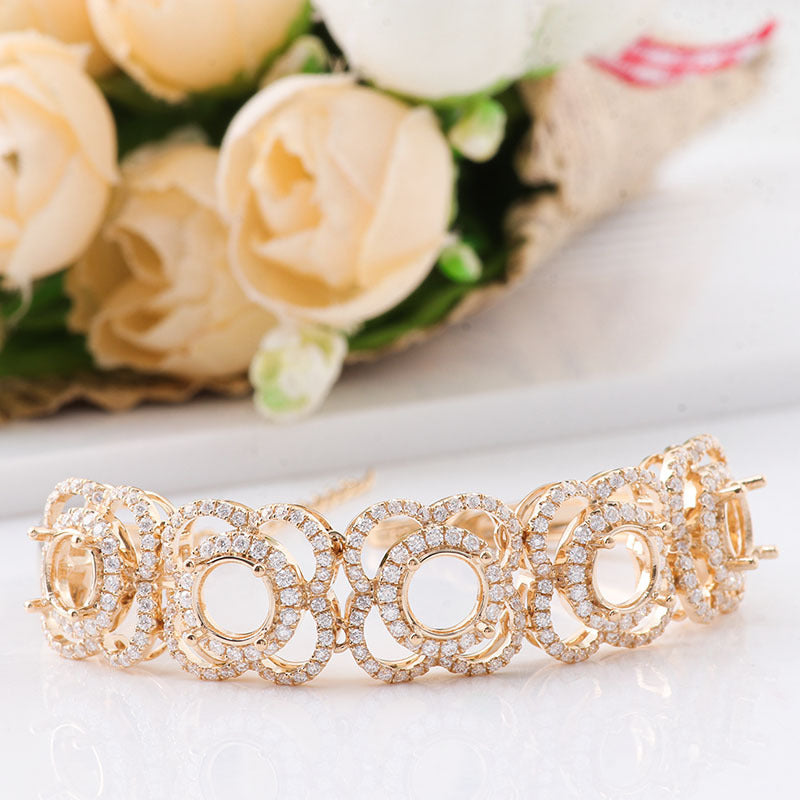 Moissanite 925 Silver Plated Bracelet Ornament Pi-Mart
