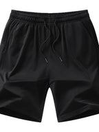 Men's Plus Size Drawstring Pocketed Shorts