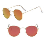 Leon Elegant Unisex Woman and Man Classic Round  Sunglasses Designer Glasses Lady Round Luxury Retro Sunglasses With Vintage Mirror Oculos De Sol Gafas - SJB-DIAMOND ELITES