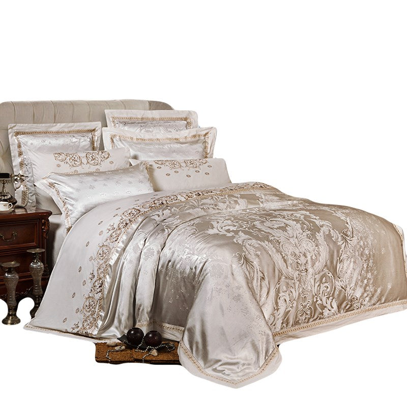 Four-piece Bed Full Cotton 1.5m1.8m Linen And Duvet Cover Pi-Mart