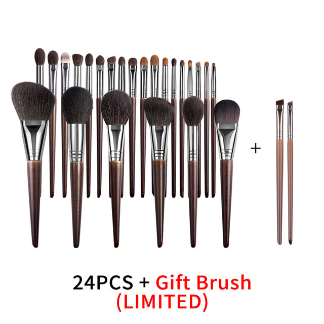 Natural Makeup Brushes Set Eyeshadow Make Up Brush Goat Pi-Mart