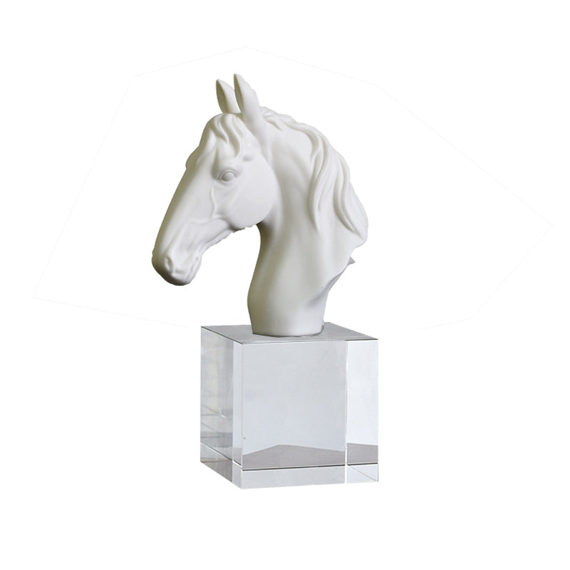 Horse Head Crystal Base Ornament Lootquake LLC
