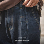Washed Elastic Waist Loose Jeans Lootquake LLC