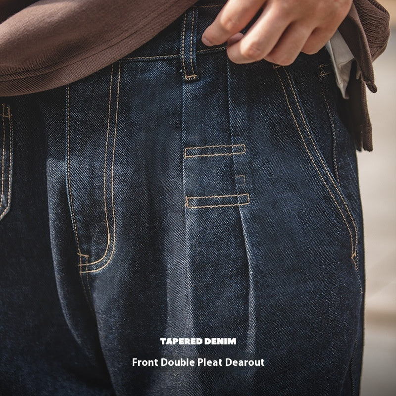 Washed Elastic Waist Loose Jeans Lootquake LLC