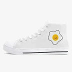 Jacki Easlick Lux Egg Classic High-Top Canvas Sneakers - White/Black