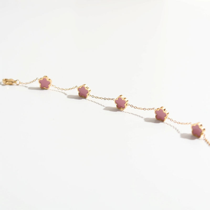 Flower Charm Bracelets Pi-Mart