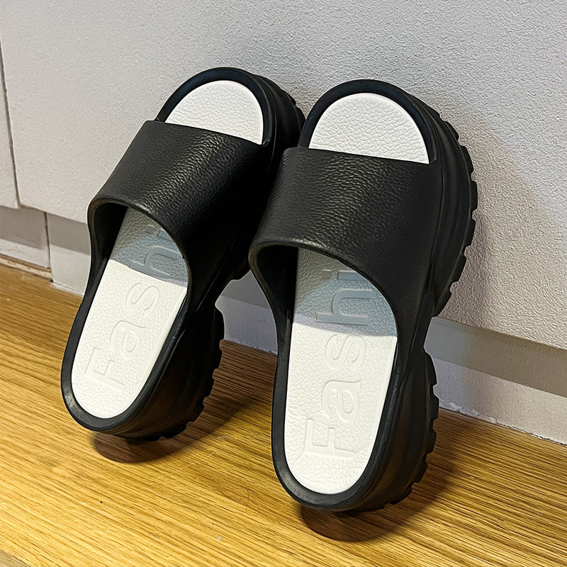 Women's Flip-flops Fashion Casual Beach Platform Slippers Pi-Mart
