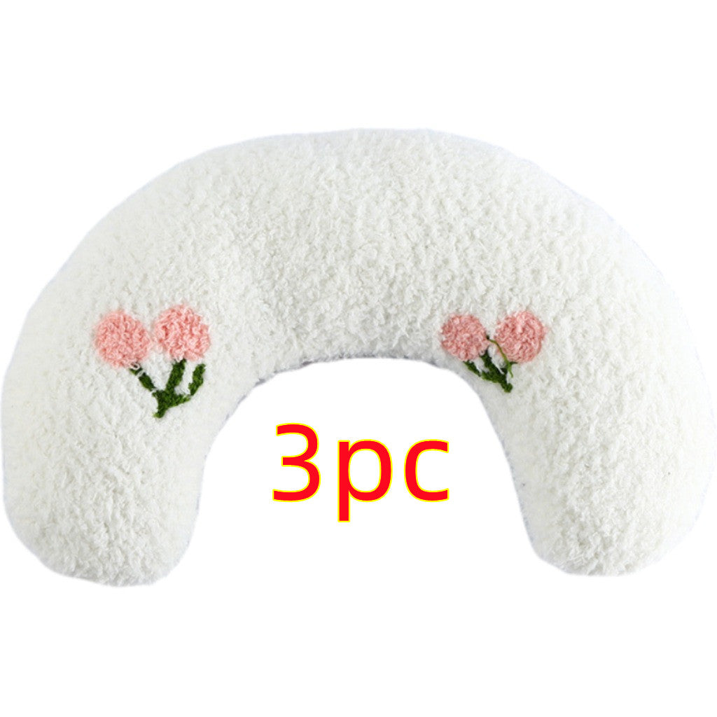 Little Pillow For Cats Fashion Neck Protector Deep Sleep Puppy U-Shaped Pillow Pets Pillow Kitten Headrest Dog Sleeping Pillow Pet Products Pi-Mart