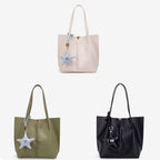 Solid Hobo Bag Shoulder Purse Simple and Chic Tote Bag for Women Large Capacity SHOMICOBOUTIQUE