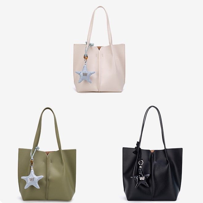 Solid Hobo Bag Shoulder Purse Simple and Chic Tote Bag for Women Large Capacity SHOMICOBOUTIQUE