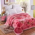 Blanket Quilt Winter Double Sided Warmth Extra Thick Flannel Pi-Mart