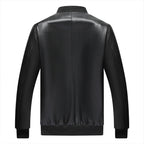 Men's Leather Jackets Spring And Autumn Plus Cashmere Men's Loose Pi-Mart