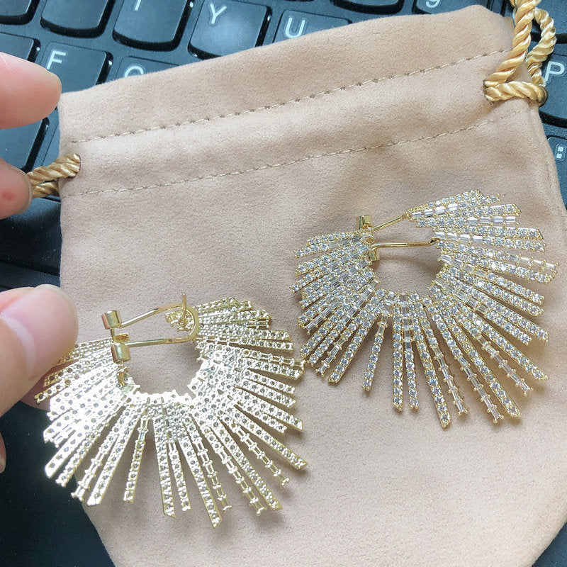 Women's Fashion New Heavy Industry Earrings Pi-Mart