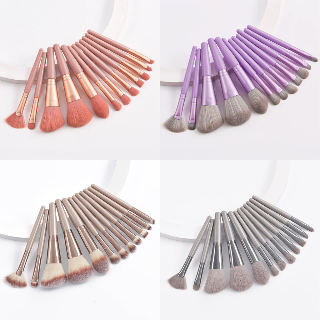 Set Of 12 Portable Makeup Brushes Pi-Mart