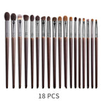 Natural Makeup Brushes Set Eyeshadow Make Up Brush Goat Pi-Mart