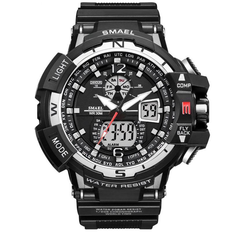 Modern Sport Watch For Men and Woman With LED Digital Quartz Display Men's Top Brand Luxury Digital-watch Relogio Masculino In Army Military Popular Design Waterproof 50M - SJB-DIAMOND ELITES