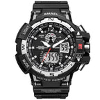 NEW Modern RED Sport Watch For Men and Woman With LED Digital Quartz Display Men's Top Brand Luxury Digital-watch Relogio Masculino In Army Military Popular Design Waterproof 50M - SJB-DIAMOND ELITES