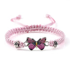 Couple Butterfly Buckle Braided Bracelet Pi-Mart