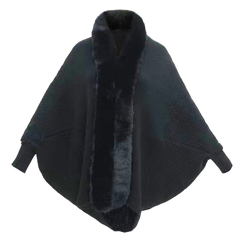 New Fashion Loose Cardigan Shawl Outer Match Cloak Coat Women Pi-Mart