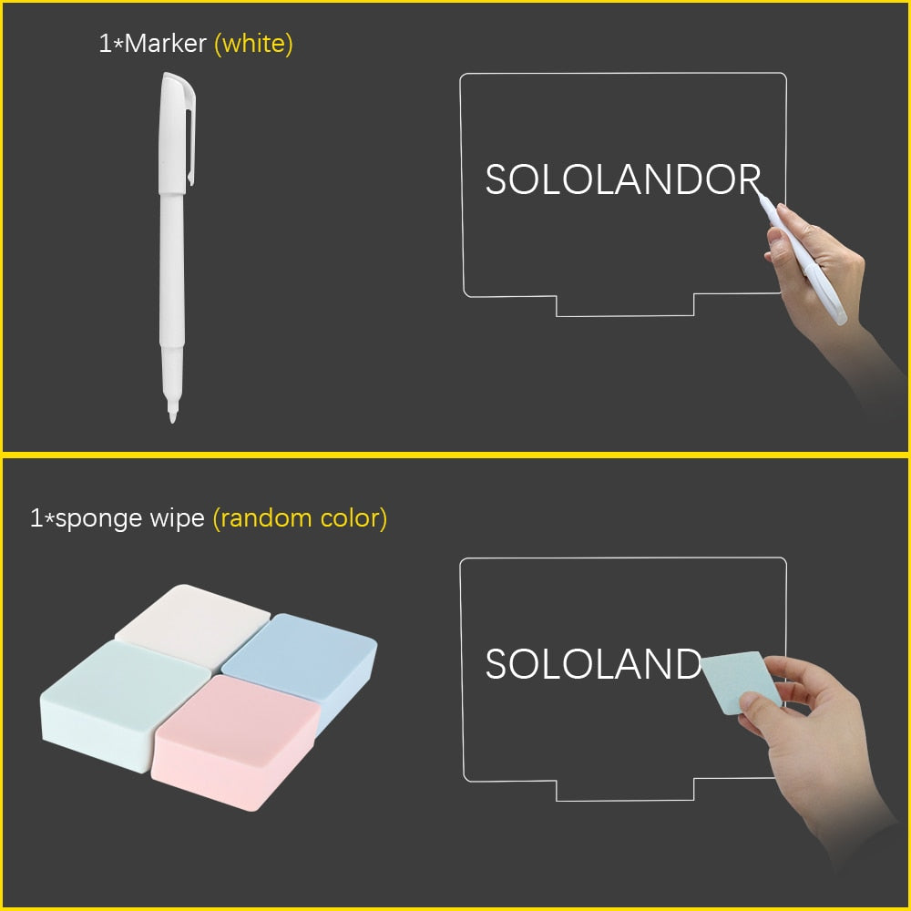 Board with Mark Pen Color Changing Lamp Pi-Mart