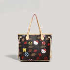 Cute Large Capacity Tote Bag - Cartoon Commuter Handbag for Women with Top Handle SHOMICOBOUTIQUE