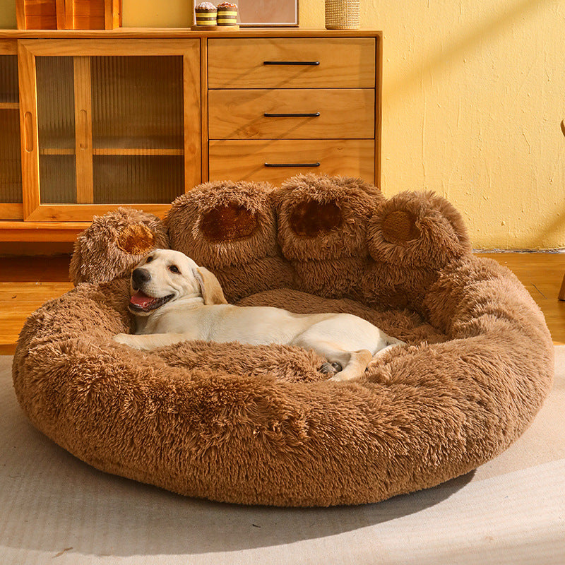 Kennel Warm Medium Large Dog Corgi Golden Retriever Bed Fleece-lined Sofa Mattress Pi-Mart
