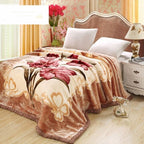 Blanket Quilt Winter Double Sided Warmth Extra Thick Flannel Pi-Mart