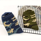 3 Pcs Men's Camo Sports Crew Socks - Durable, Stretchy, Ribbed Cuff for All Seasons Lootquake LLC