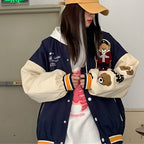 Female Student American Cardigan Retro Jacket Trend Pi-Mart