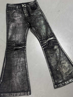 Two-color Bronzing Brush Wax Wash Distressed Micro-elastic Horn Jeans For Men Lootquake LLC